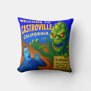 CASTROVILLE, CALIFORNIA 16X16 INCH THROW PILLOW. CUSHION