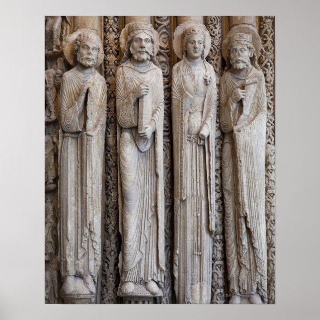 casts of statues from the facade of Chartres Poster (Front)