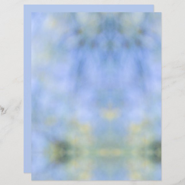 Casual Abstract Blue Yellow Pattern Junk Journal (Front/Back)