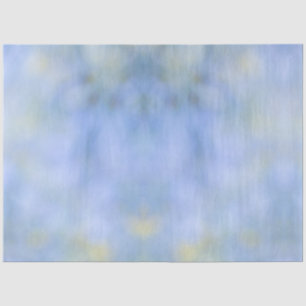 Casual Abstract Blue Yellow Pattern Tissue Paper