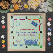 Casual and Fun Family Board Game Jigsaw Puzzle