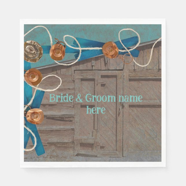 Casual Barn wedding & reception same location Napkin (Front)