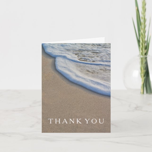 Casual Beach Wedding Thank You (Front)