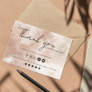 Casual Beige Blush | Thankyou Business Card