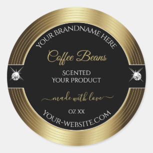 Casual Black Coffee Brown Brilliants Product Label