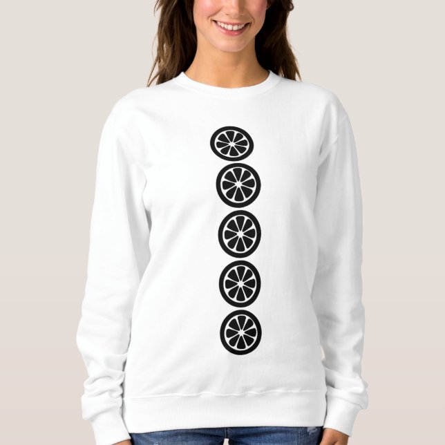 Casual Black Fruit Women's Sweatshirt (Front)