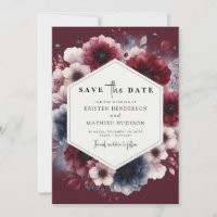 Casual Burgundy Wedding