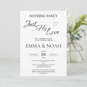 Casual Christian Wedding Invitation   Faith