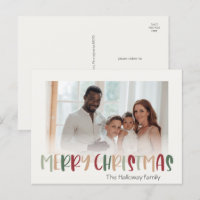 Casual Colourful Christmas Faded Photo