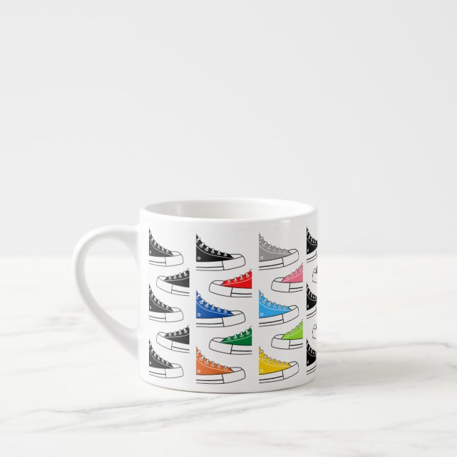 Casual Colourful Sneakers Espresso Cup (Left)