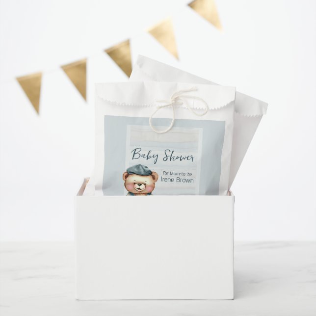 Casual Cosy Baby Shower Personalised Favour Bags (Party)