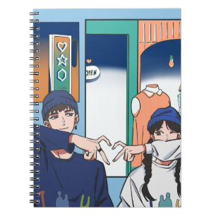Casual Cute City Couple Notebook