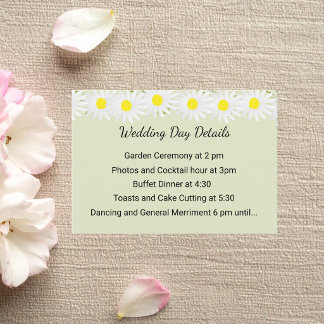 Casual Daisy Enclosure Card