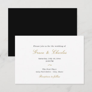 Casual Elegant Wedding Inviation Invitation