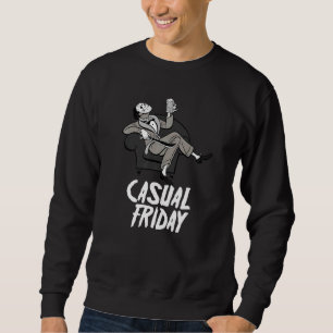 Casual Friday Jason With Knife Horror Halloween Sweatshirt