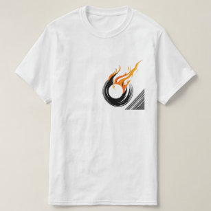 Casual Graphic T-Shirts for Men - Raging Fireball 