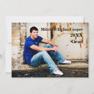 Casual Grunge  - Graduation Announcement