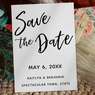Casual Handwriting Save the Date, Simple Wedding Date