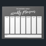 Casual Handwriting Simple Weekly Planner, Grey Notepad<br><div class="desc">This versatile weekly planner has been set up with very basic elements that can all be edited... except for the header. The phrase "weekly planner" was rendered in a modern casual handwriting font and has been placed, as a graphic, at the top of the page. Use the template fields to...</div>