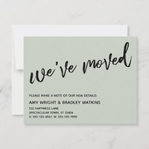Casual Handwriting We've Moved Sage Announcement