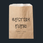 Casual Handwritten Typography Kraft Favour Bags<br><div class="desc">Elements: handwritten typography,  whimsical fonts. Colours: black on kraft paper. Themes: casual,  photo,  outdoor,  romantic,  brewery,  whimsical,  backyard wedding,  chill wedding. Collection: Casual Handwritten Typography Kraft Wedding Collection  Product Type: Favour Bag</div>