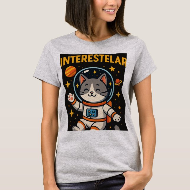 casual interstellar t shirt (Front)