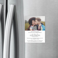 Casual Modern All-In-One QR RSVP Photo Wedding