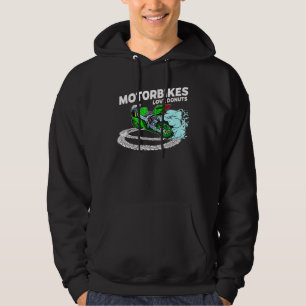 Casual Motorbike Biker Doughnut Motorcycle Racing  Hoodie