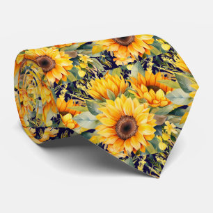Casual Office Neck Tie   Van Gogh Sunflowers