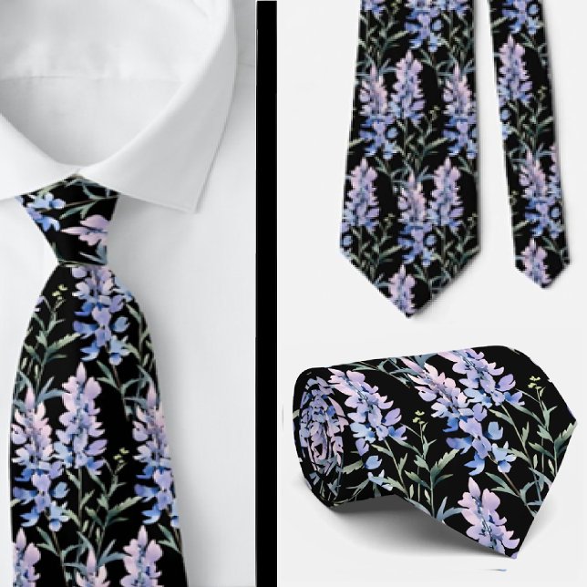 Casual Office WIldflowers Boho Neck Tie (Creator Uploaded)