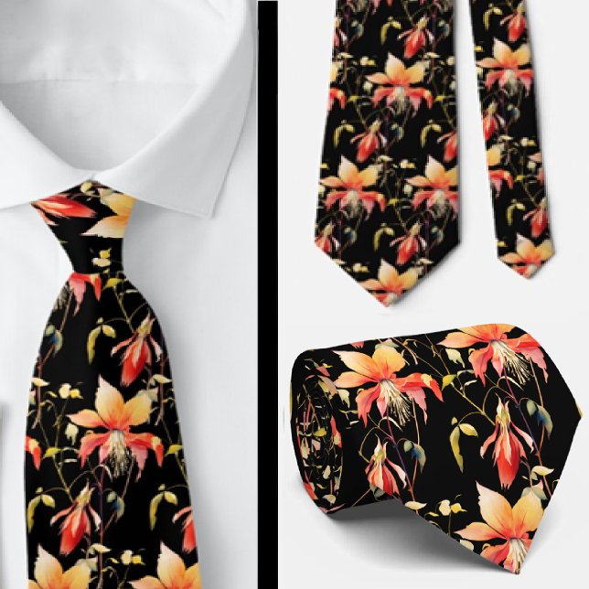 Casual Office WIldflowers Boho Neck Tie (Creator Uploaded)