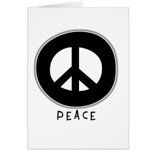 Casual Peace Sign Black