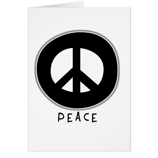 Casual Peace Sign Black (Front)