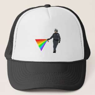 Casual Pepper Spray Cop Rainbow With Colour Trucker Hat