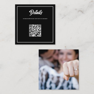Casual Photo QR Code Enclosure Card