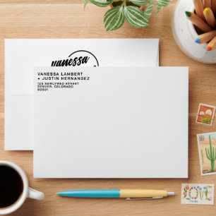 Casual Photo Wedding Envelope