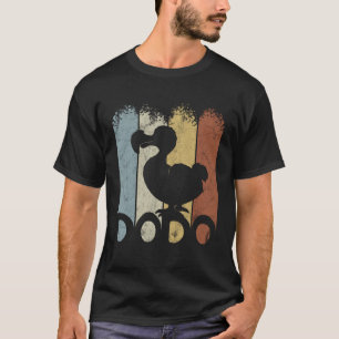 Casual Retro Oldschool Bird Funky Vintage Dodo Sil T-Shirt