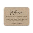 Casual Rustic Wedding Welcome Gift Bag Basket