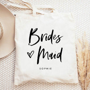 Casual Script   Chic Simple Bridesmaid Gift Tote Bag