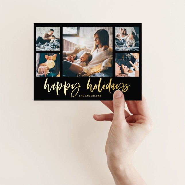 Casual Script Multi Photo Grid | Happy Holidays (Creator Uploaded)