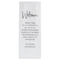 Casual Script Names Welcome Wedding Gift
