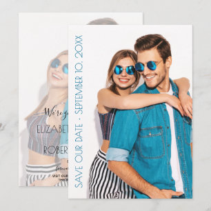 Casual Script Photo Wedding Save The Date