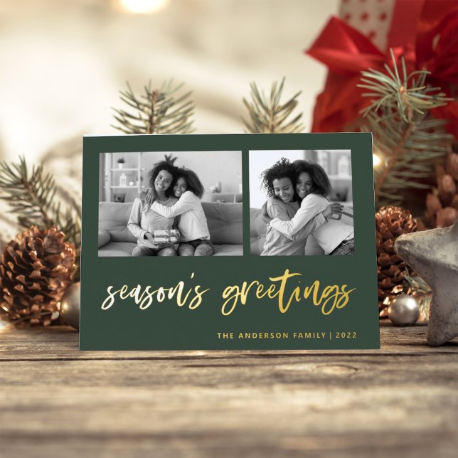 Casual Script Two Photo Grid | Season's Greetings (Creator Uploaded)