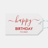 Casual Script Type Happy Birthday