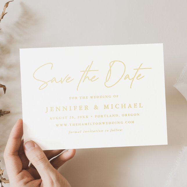 Casual Script Wedding Save the Date (Creator Uploaded)