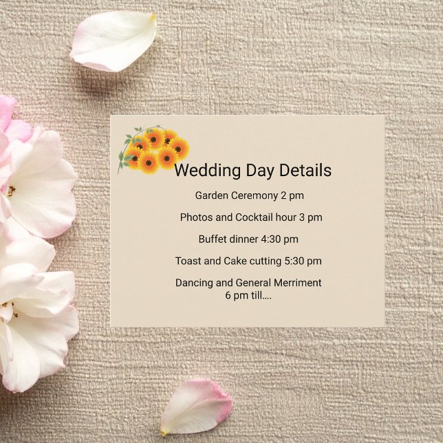 Casual Sunflower  Enclosure Card (Creator Uploaded)