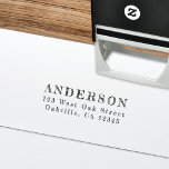 Casual Vintage Hand-Writing Return Address Self-inking Stamp<br><div class="desc">This vintage inspired return address stamp features fun hand-writing typography that is unique yet easy to read. Customise this design by adding your own name and address. It's a lovely and convenient way to dress up your envelopes. DESIGN TIP: If your name and address are somehow not fitting you may...</div>