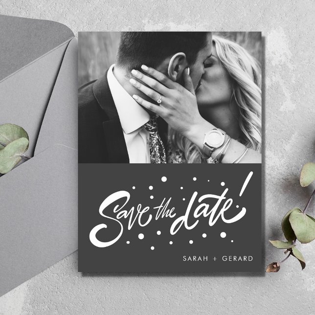 Casual Wedding Photo Budget Save the Date Postcard (Casual Wedding Photo Budget Save the Date Postcard)