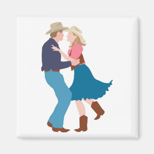 Casual Western Wedding Reception Magnet