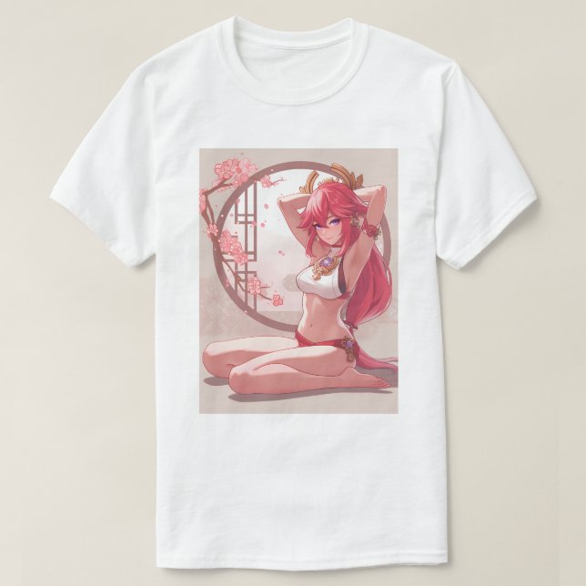 Casual Yae Miko 11 T-Shirt (Design Front)